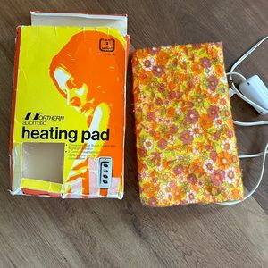 Vintage heating pad Yellow, Orange, and Green 1970’s colors